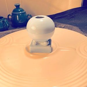 Fiesta Bulb / Ball Candle Holder in Periwinkle Blue —-Vintage New Condition